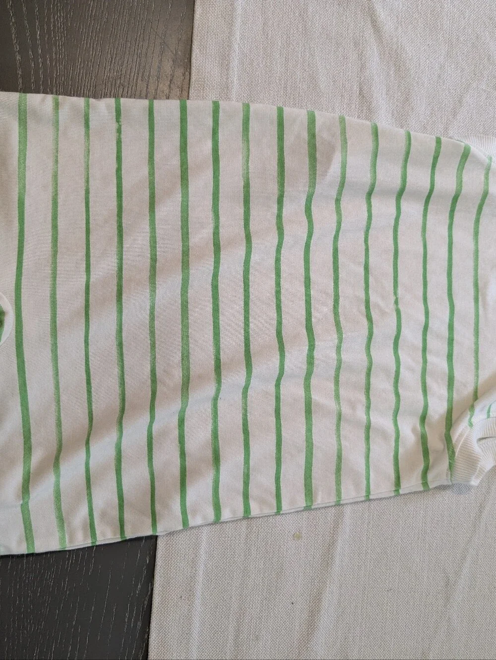 Baby Gap Green Stripe Sweet Pea Sleeveless Baby Romper